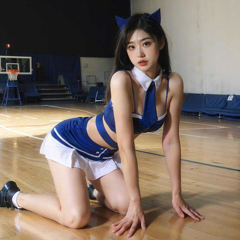 Women's sexy Japanese Style Cheerleader Cosplay Uniform