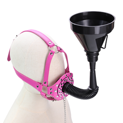 BDSM Funnel Mouth Gag Set with Two Funnel Plug