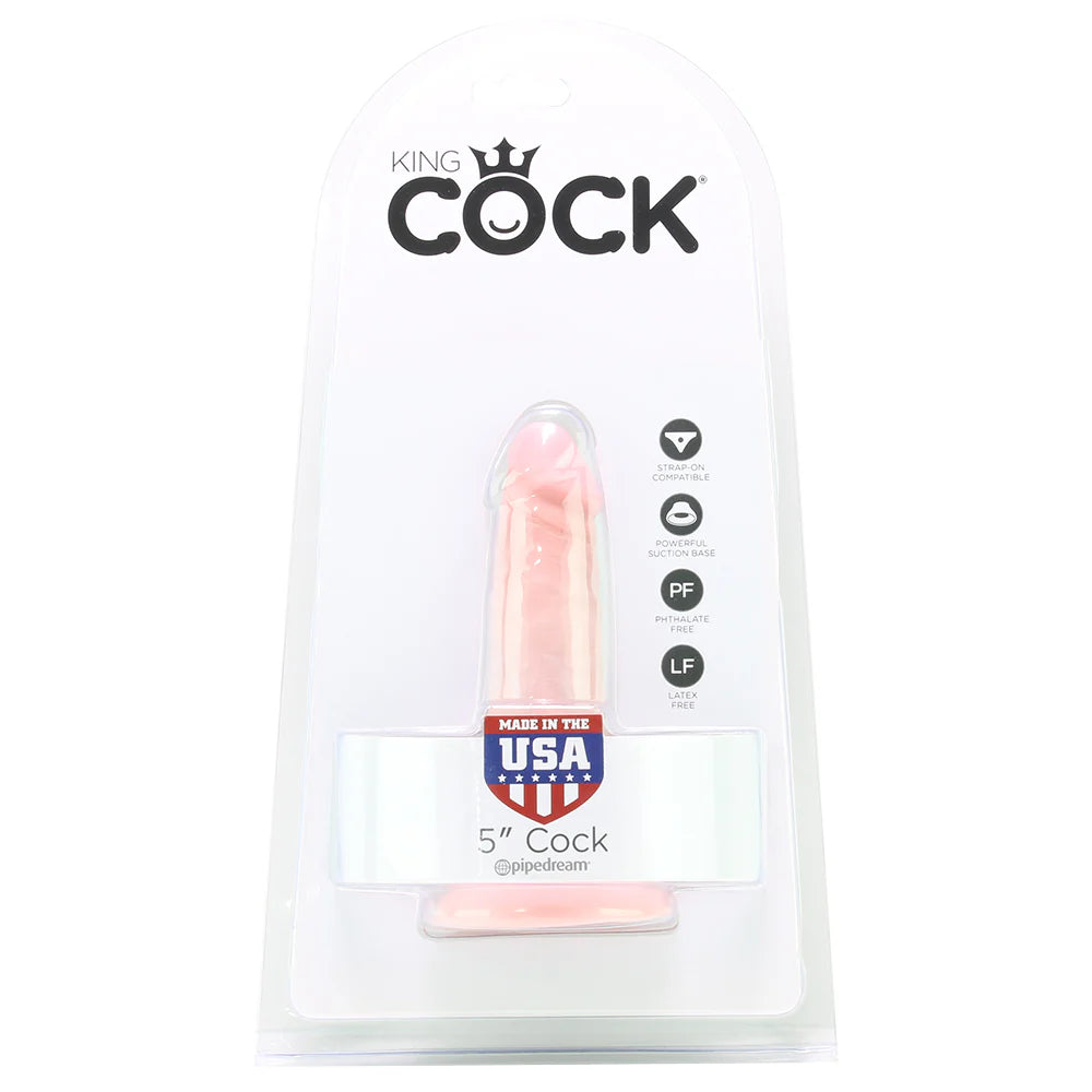 美国King Cock 5英寸肤色仿真阳具