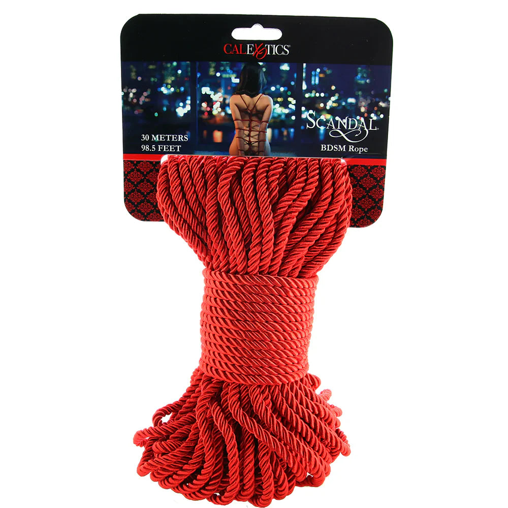 Scandal BDSM Rope 98.5'/30m in Red