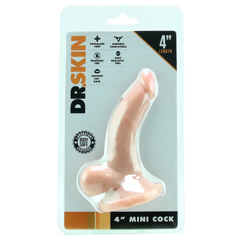 Dr.Skin 4英寸浅褐色迷你仿真阳具