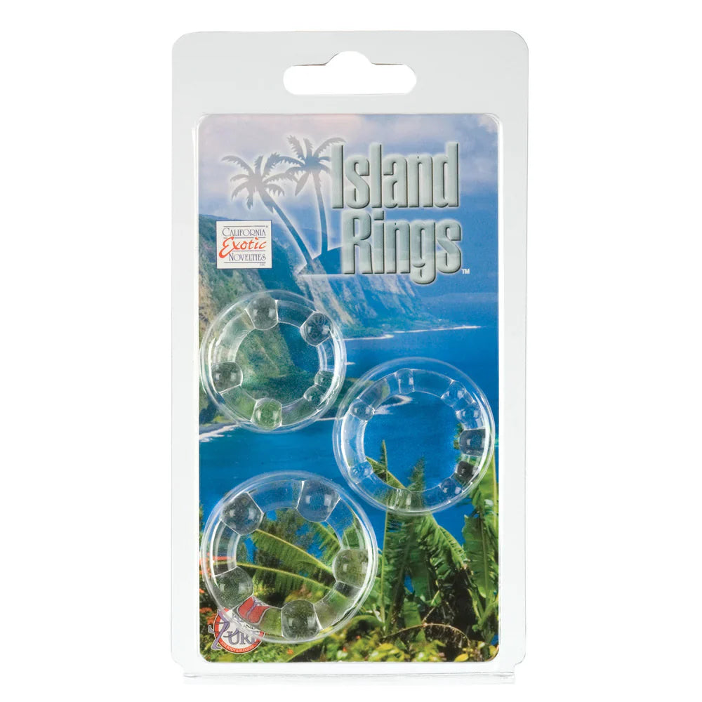 Island Rings in Clear