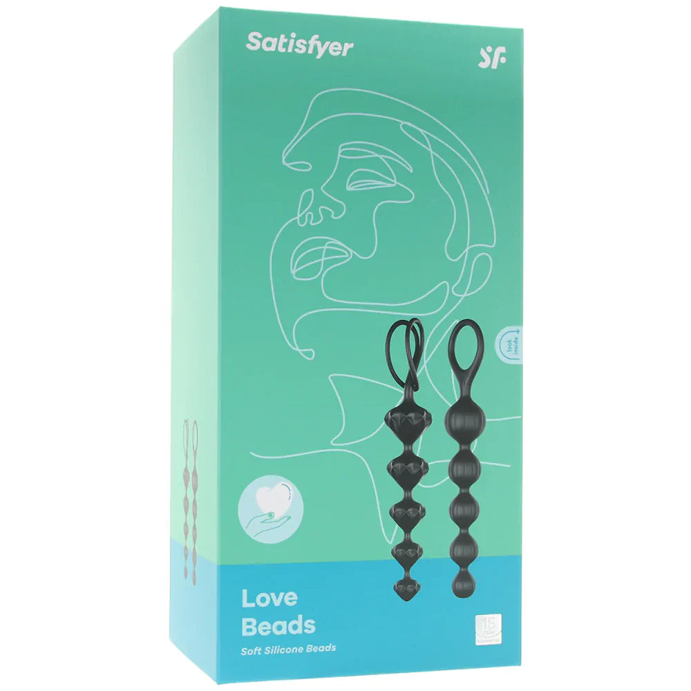 Satisfyer Soft Silicone Love Beads in Black