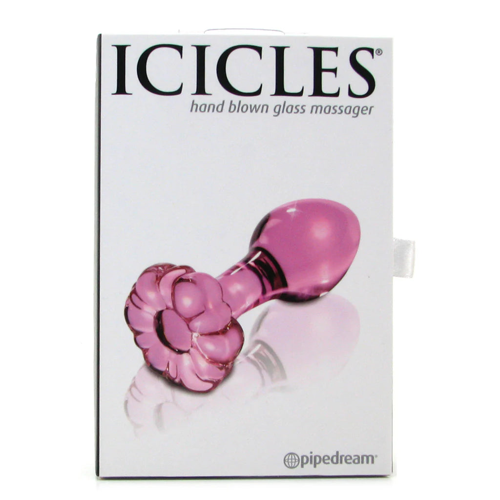 Icicles No.48 粉色玻璃肛塞 美国Pipedream 手工耐热玻璃情趣玩具
