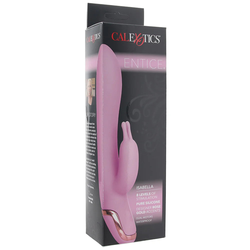 Entice Isabella Silicone Rabbit Vibe in Pink