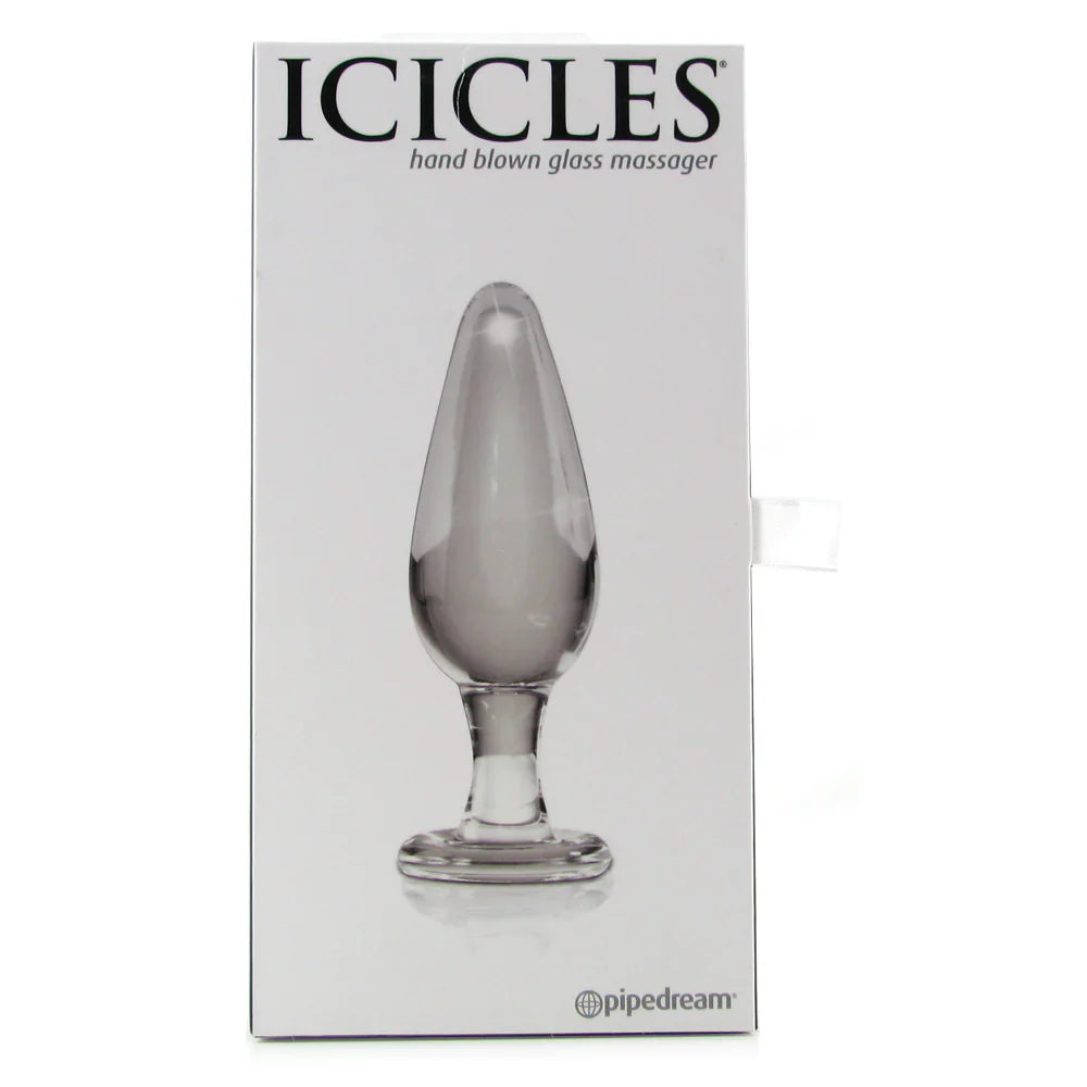 Icicles No. 26 Glass Plug in Clear -  Sex Toys & Adult Toys | XtoySmart Canada