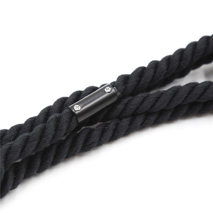 Adjustable Bondage Rope Hand & Foot Cuffs – Soft Nylon Restraints for Couples – Black / Khaki