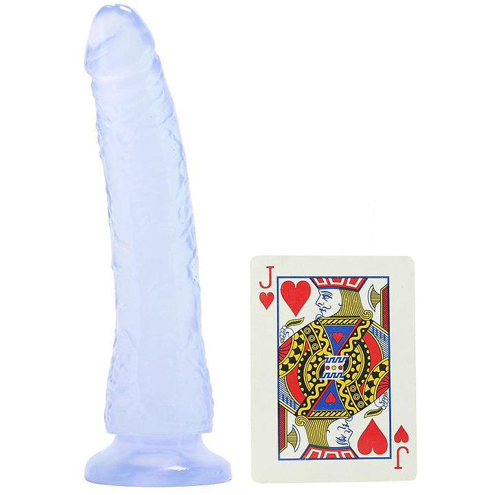 Basix Slim 7 Inch Dildo in Clear -  Sex Toys & Adult Toys | XtoySmart Canada