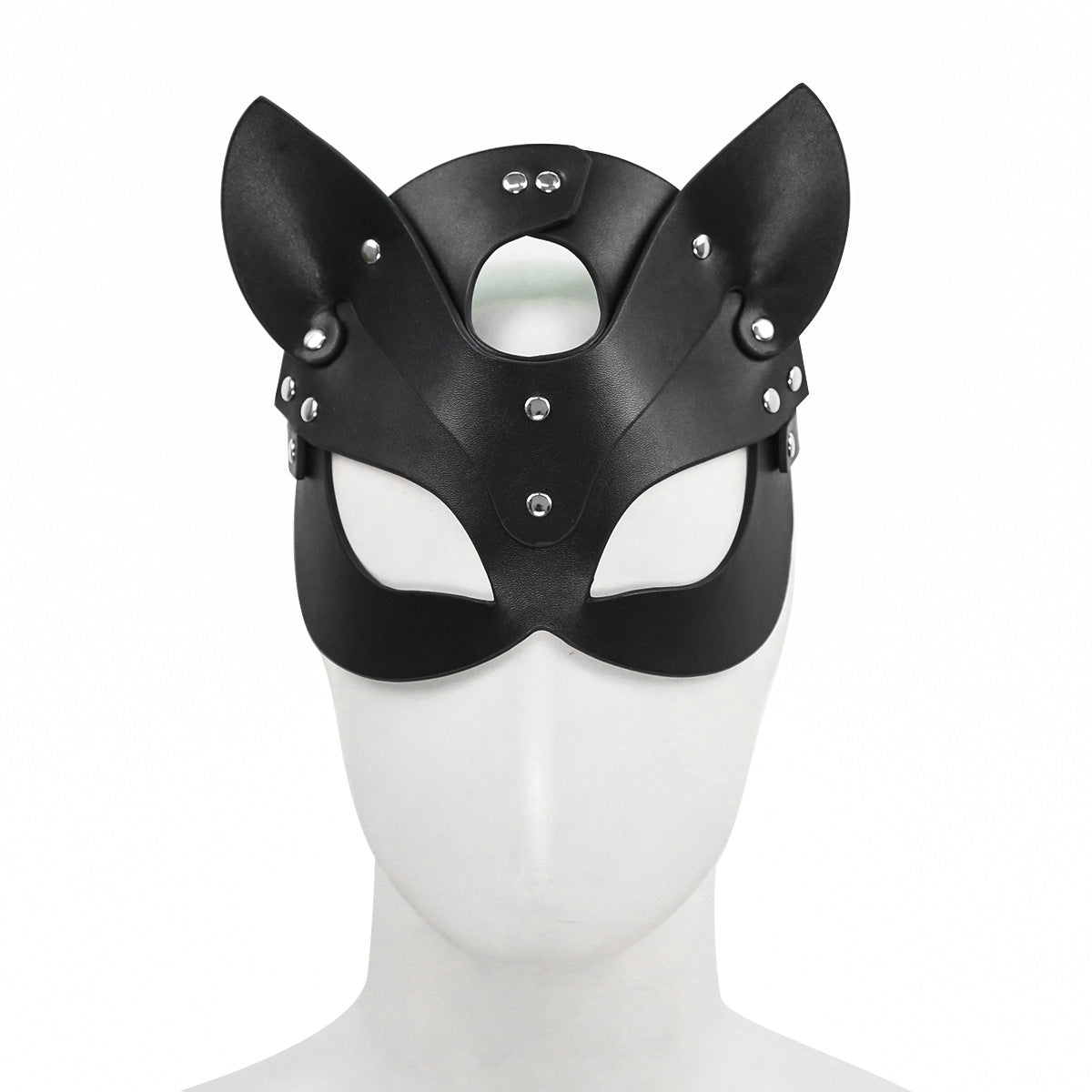 Sexy Leather Cat's Ear Mask