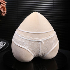 Lace Open-Crotch Sexy Panties for Women | Sheer Stretch Lingerie (S–XL) White & Wine Red