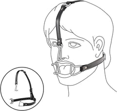 BDSM Mouth Opener with Nose Hook Set