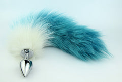 Dip Dye Foxes Tail Anal Butt Plug In Blue(Two Sizes Available) -  Sex Toys & Adult Toys | XtoySmart Canada