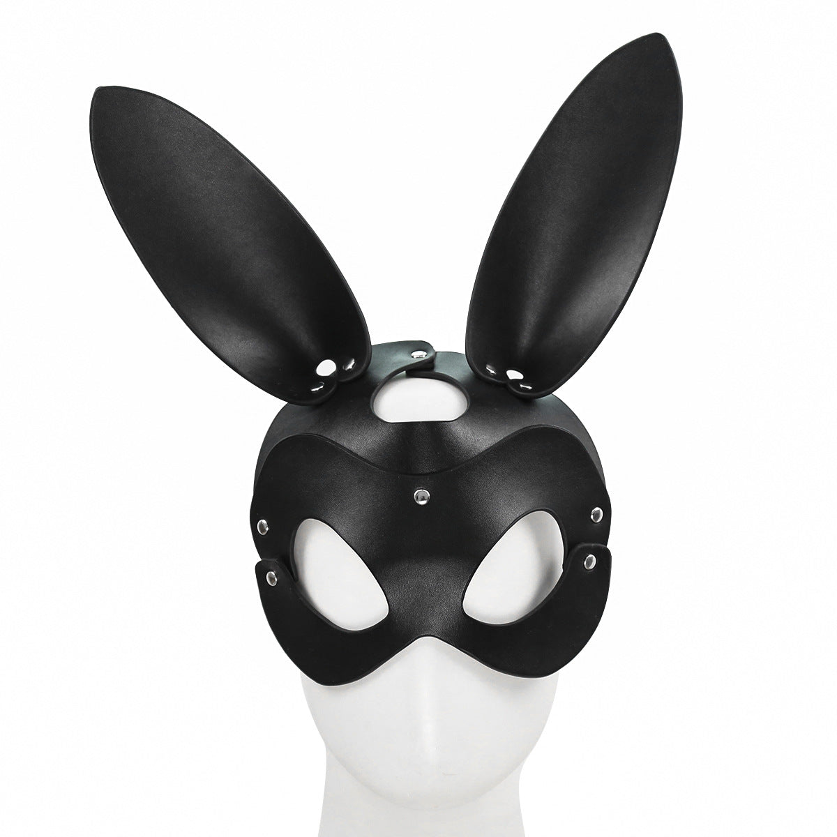 性感皮革兔子耳罩