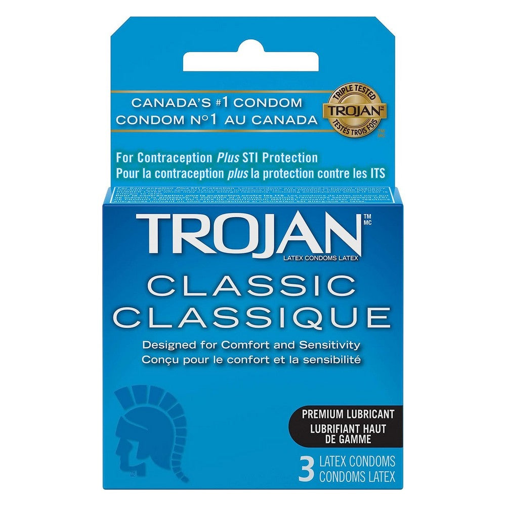 Trojan - 经典润滑避孕套 3 件装