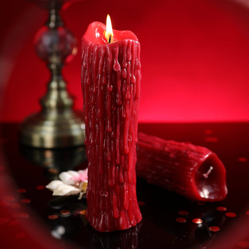 酒红色情趣泪滴蜡烛｜低温蜡·亲肤可玩·浪漫调情香氛蜡烛
