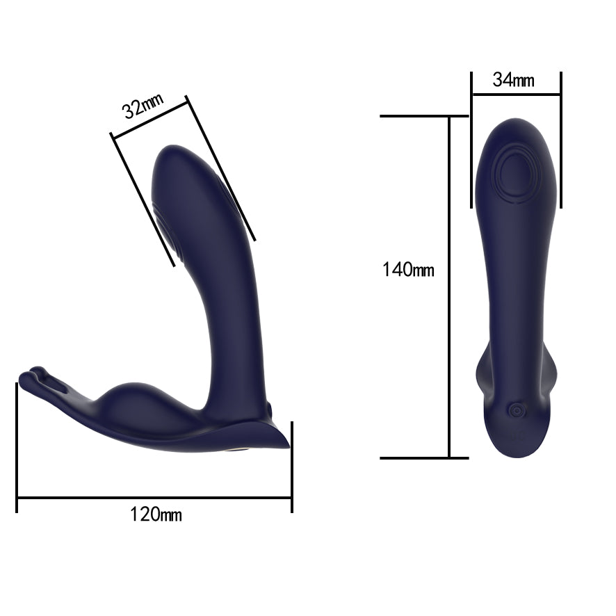 Remote Controlled Prostate Massager with 9 Thump Tapping & Vibration Modes