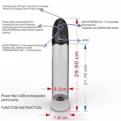 Power man充电全自动阴茎训练器