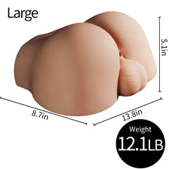 5.5KG (12.1 LB) Realistic Male Butt Mold – Premium Full TPE Lifelike Skin Feel