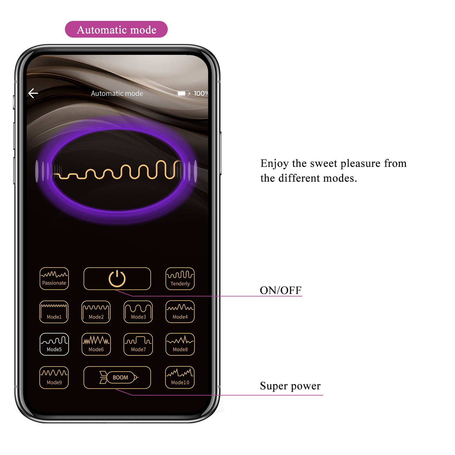 PrettyLove 12 Vibration Functions Mobile APP Controlled Vibrating Egg