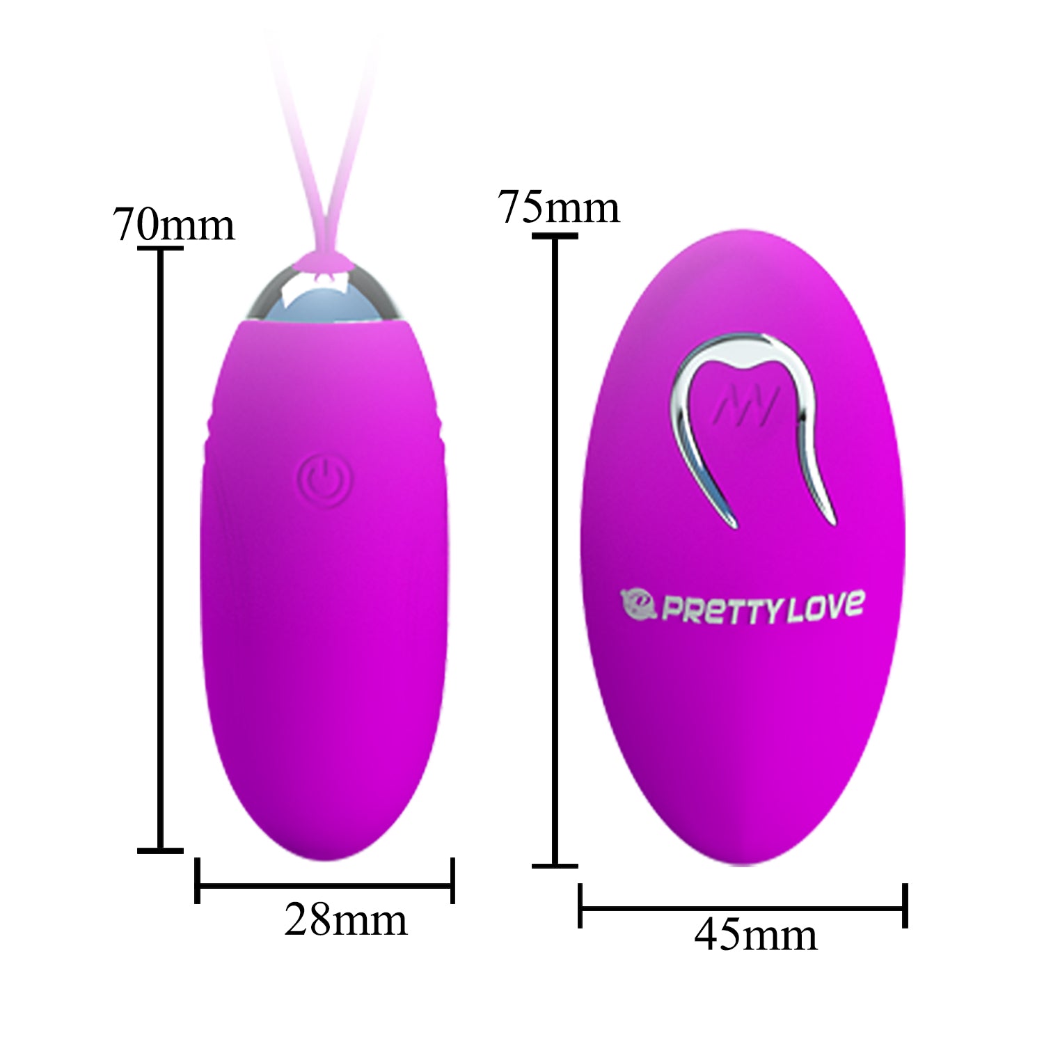 PrettyLove 12 Vibration Functions Wireless Remote Control Vibrating Egg