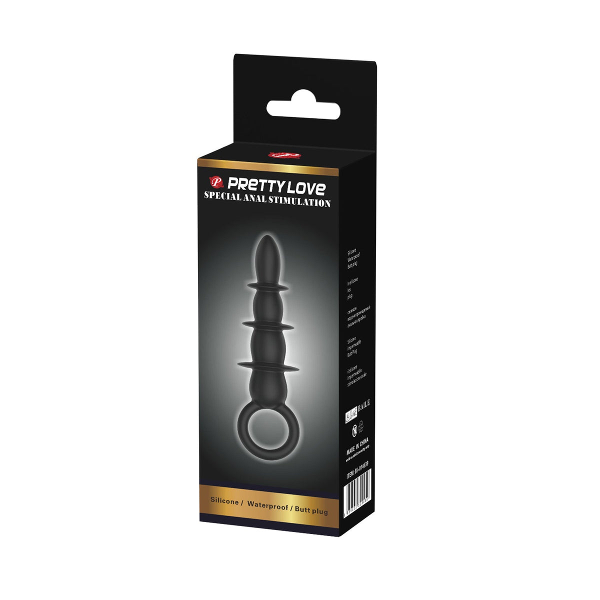 Prettylove Mini Butt Plug in Black