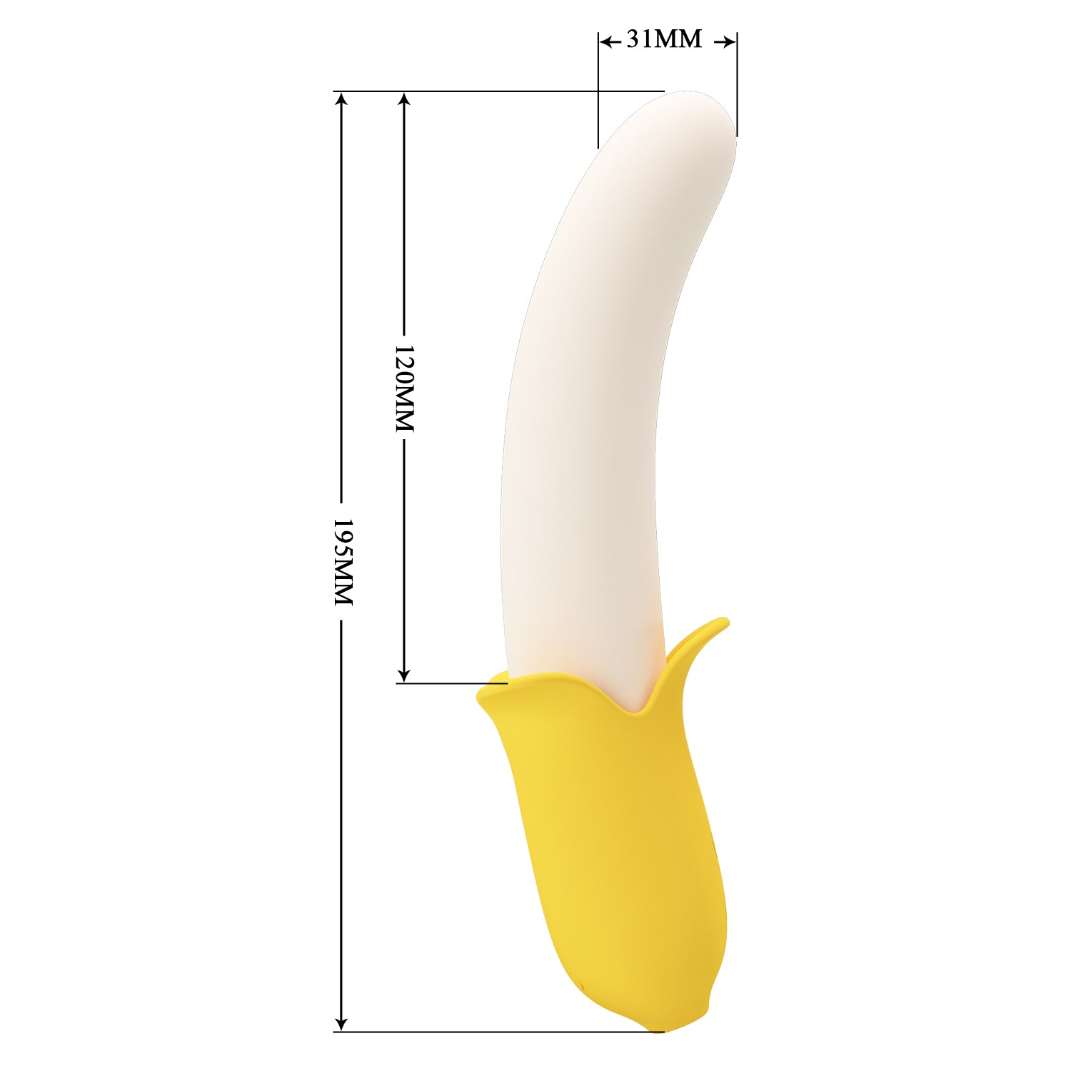 PrettyLove Banana Geek 7 Vibration&3Thrusting Vibrator