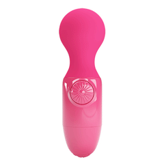 PrettyLove Mini Stick Pink Mini Wand Vibrator | Soft Silicone, Multi-Speed Vibration, Waterproof, USB Rechargeable