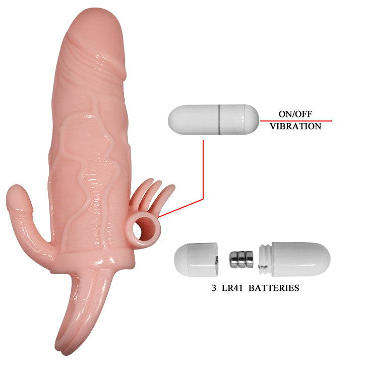Multi-Speed Powerful Vibration Penis Extension Sleeve
