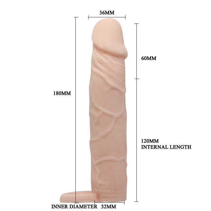 Penis Extension Sleeve with Soild Head