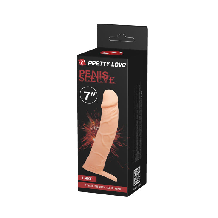 Penis Extension Sleeve with Soild Head