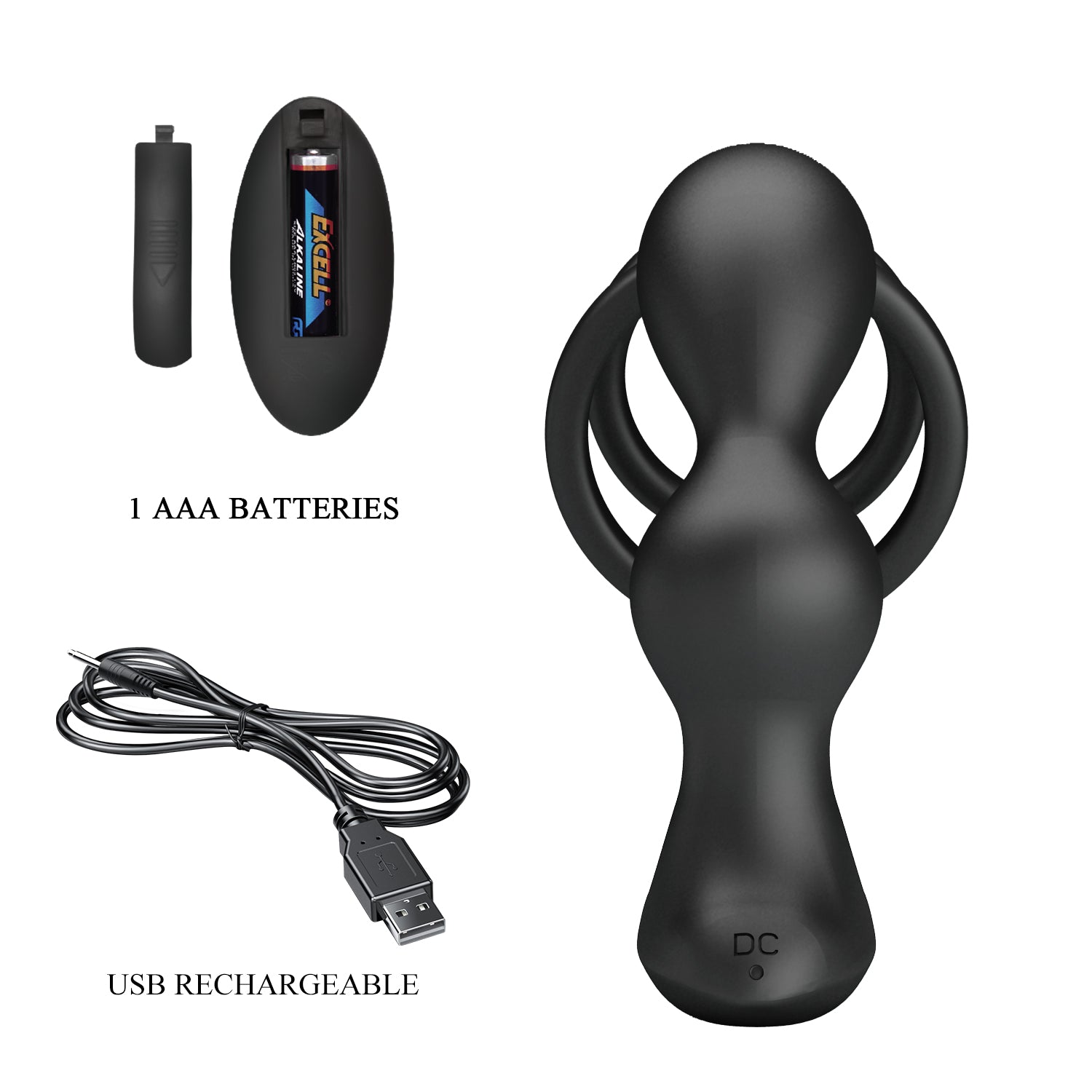 Pretty Love Marshall Remote Control Prostate Massager Vibrator With Cock Ring