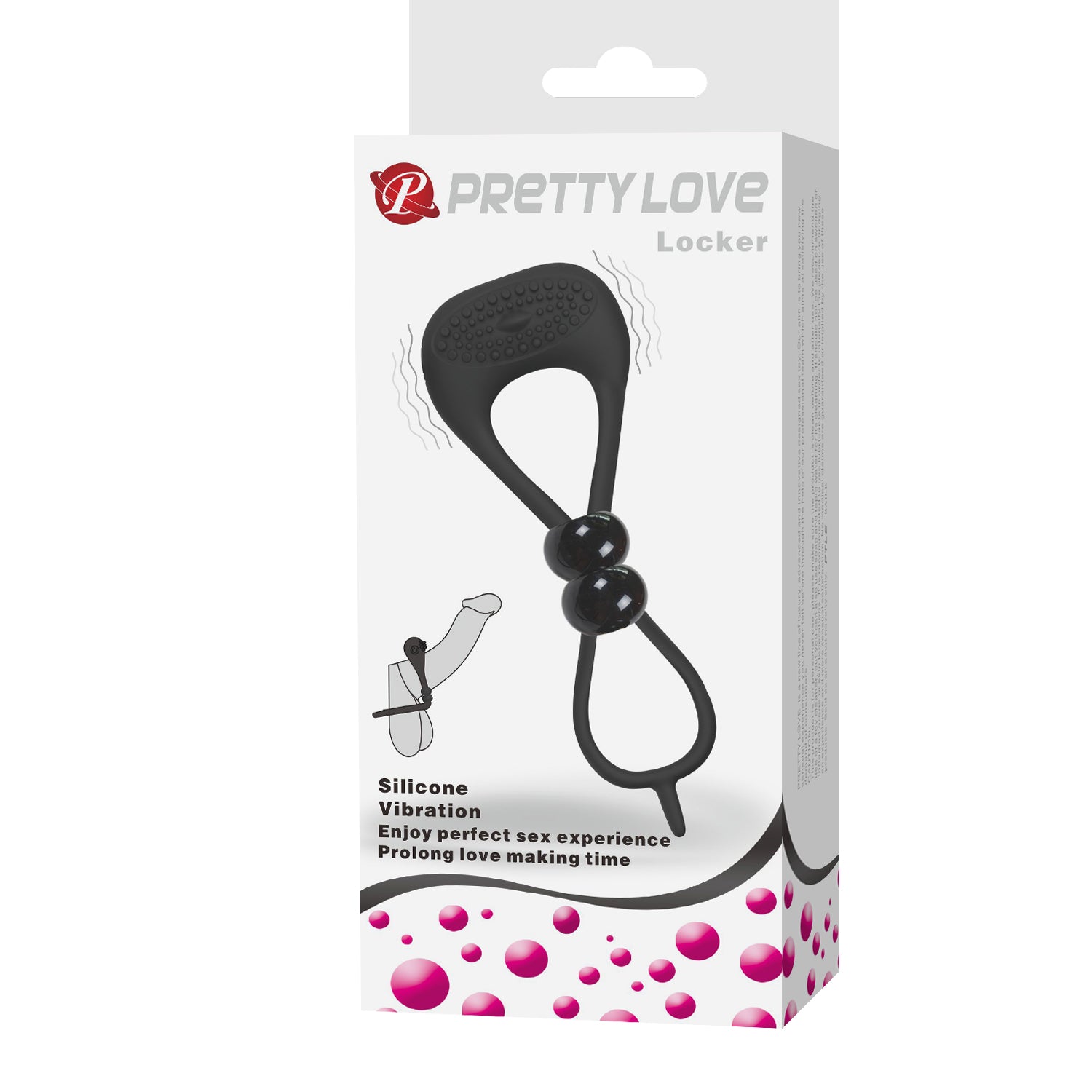 PrettyLove Locker Silicone Vibrating Cock Strap