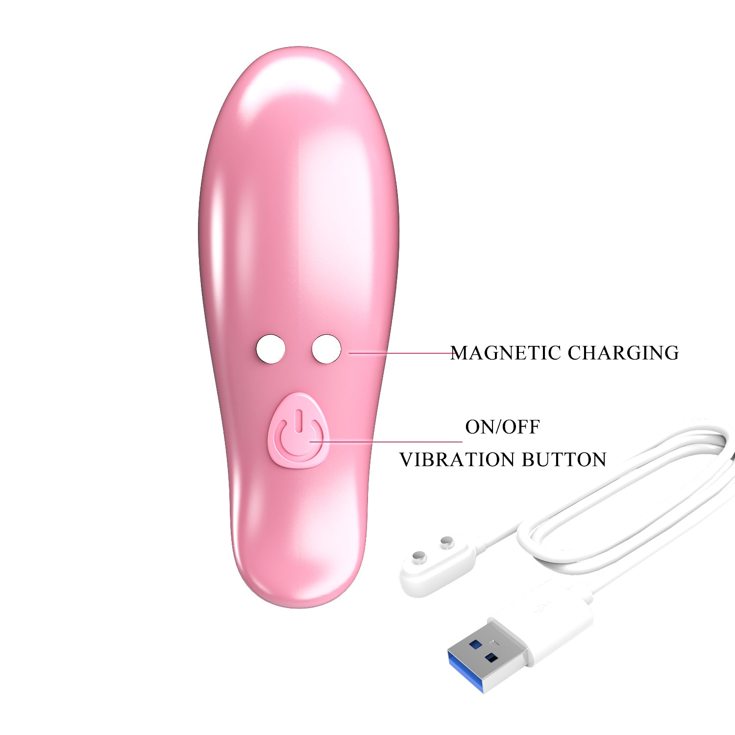 Prettylove Rechargeable Vibrating Nipple Clamps