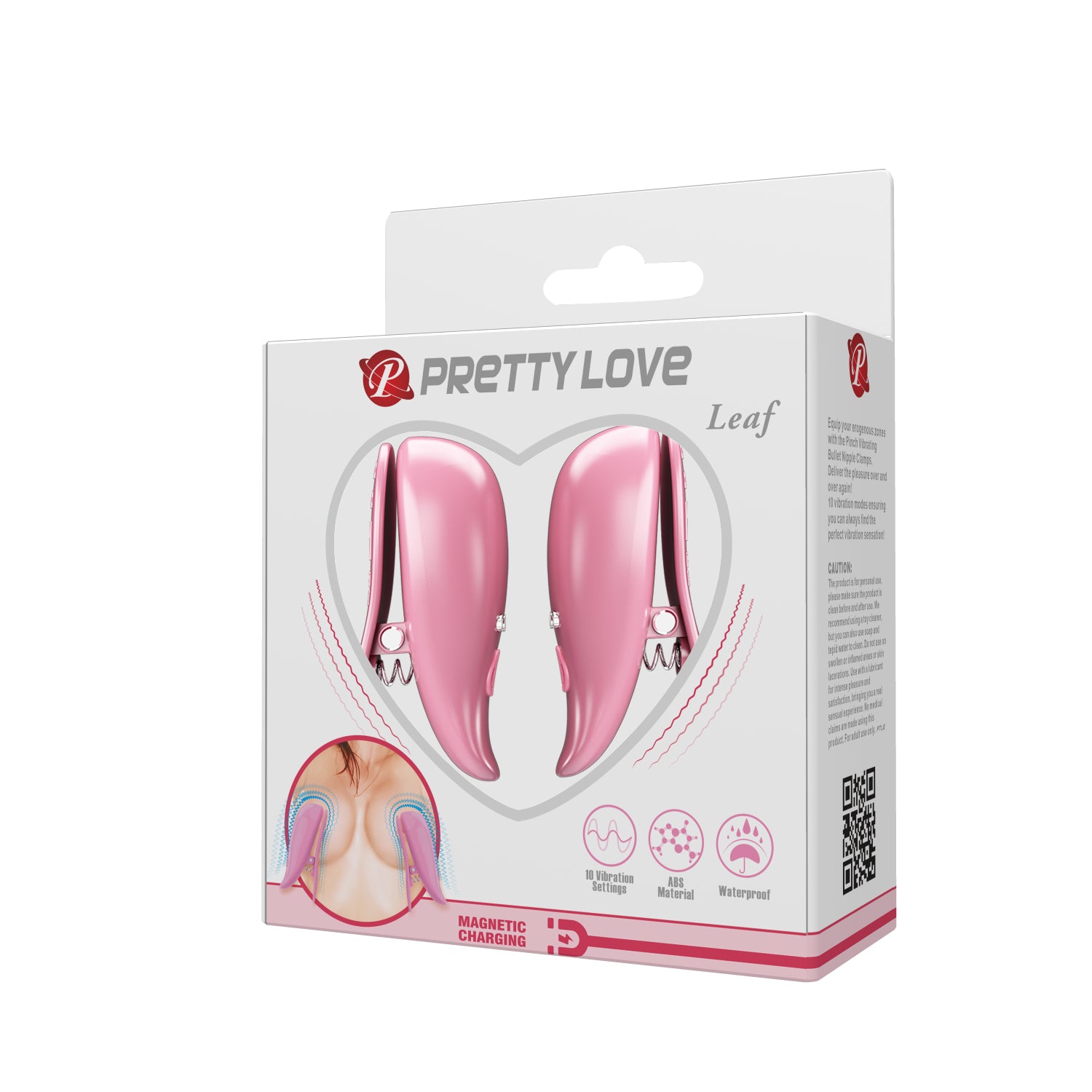 Prettylove Rechargeable Vibrating Nipple Clamps