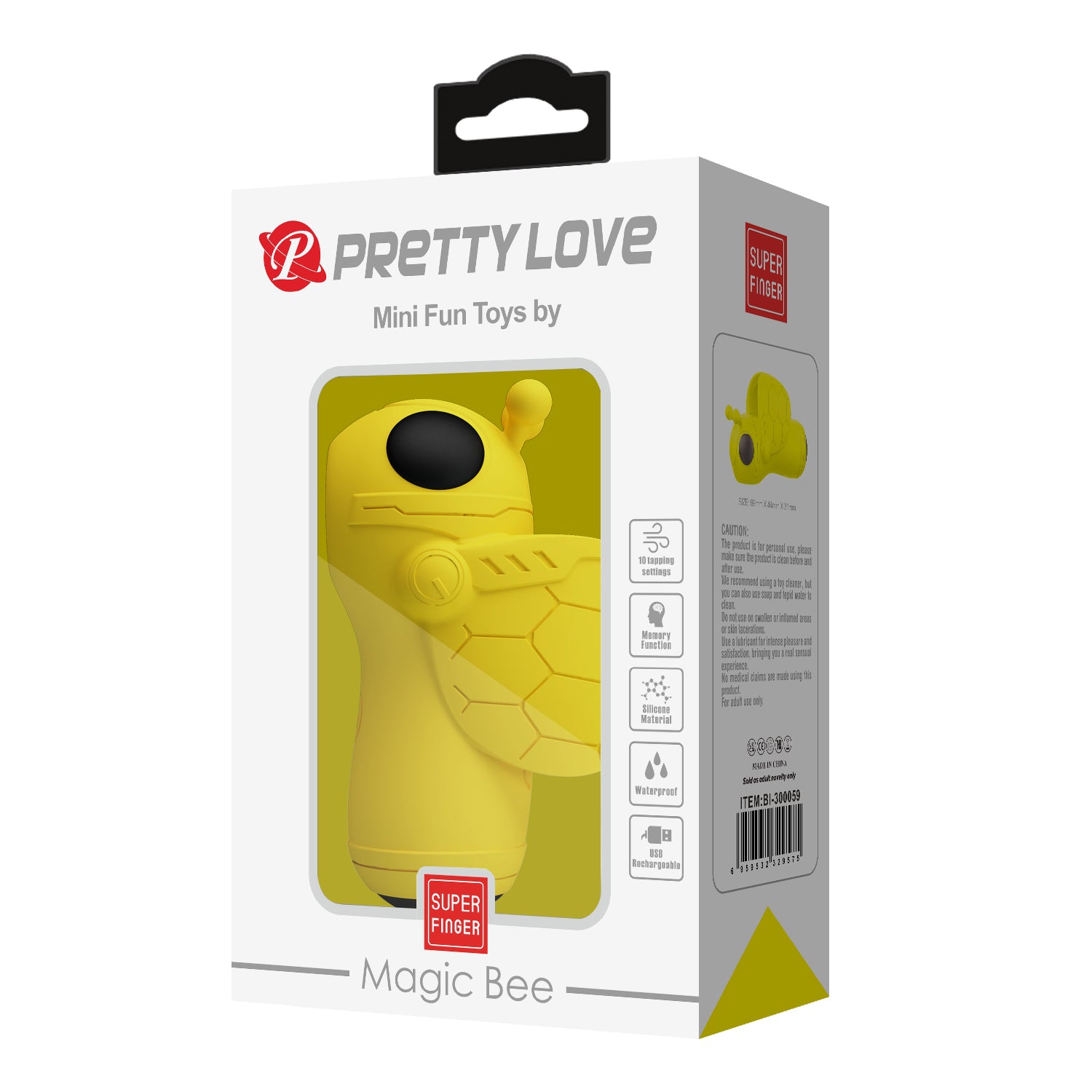 PrettyLove Magic Bee 10 Vibrations Finger Vibrator