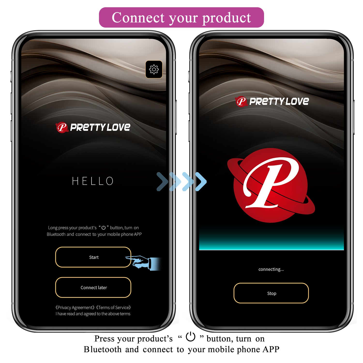 PrettyLove 12-Speed Powerful Vibration Silicone Egg with APP Remote Control