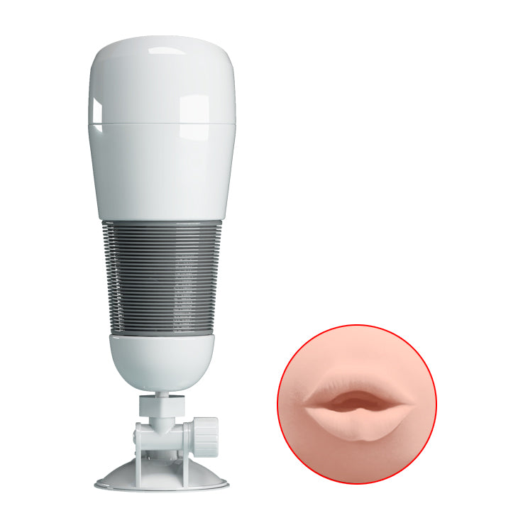 PrettyLove Hedy Vibrating Masturbation Cup with Suction Cup(Oral）