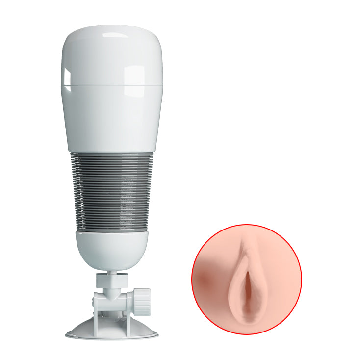 PrettyLove Hedy Vibrating Masturbation Cup with Suction Cup(Vagina）