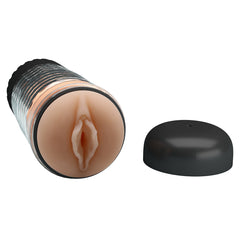 PrettyLove Emily Variable-Speed Rotating Brush Vibrating Male Masturbator Cup