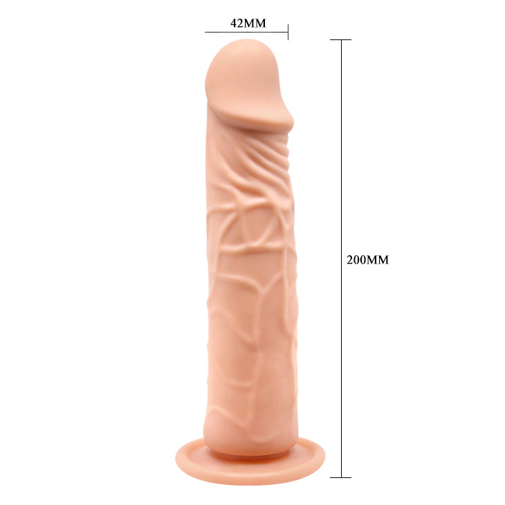 Baile 7.8 Inch Soft Skin Dildo with Suction Cup