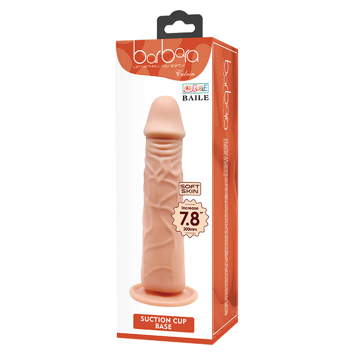 Baile 7.8 Inch Soft Skin Dildo with Suction Cup