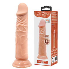 Baile 8.3" Realistic Suction Cup Dildo – Flexible TPR Textured Dildo