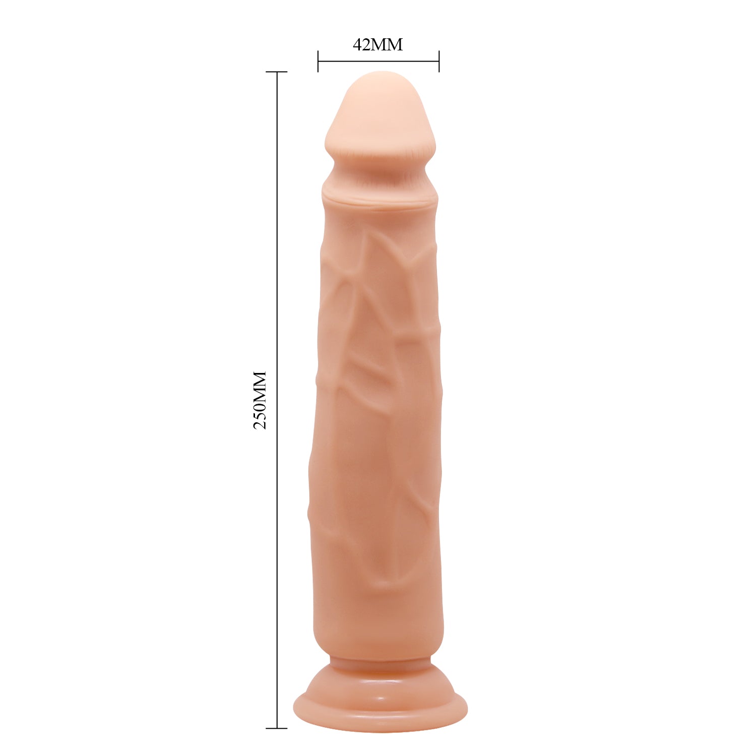 Baile 9.8 Inch Soft Skin Dildo with Suction Cup