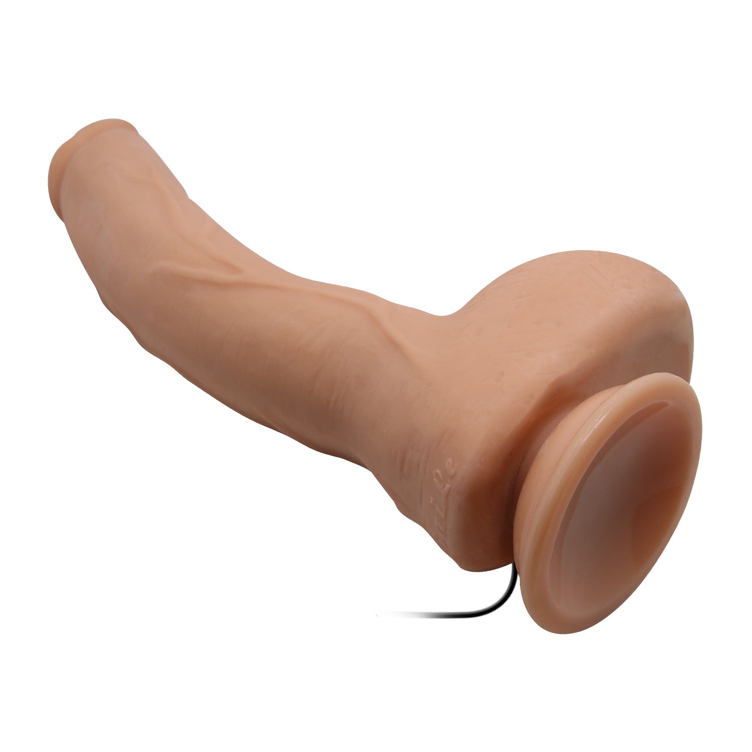 Baile 10.6 Inch Lifelike Vibrating Dildo with Suction Cup in Flesh