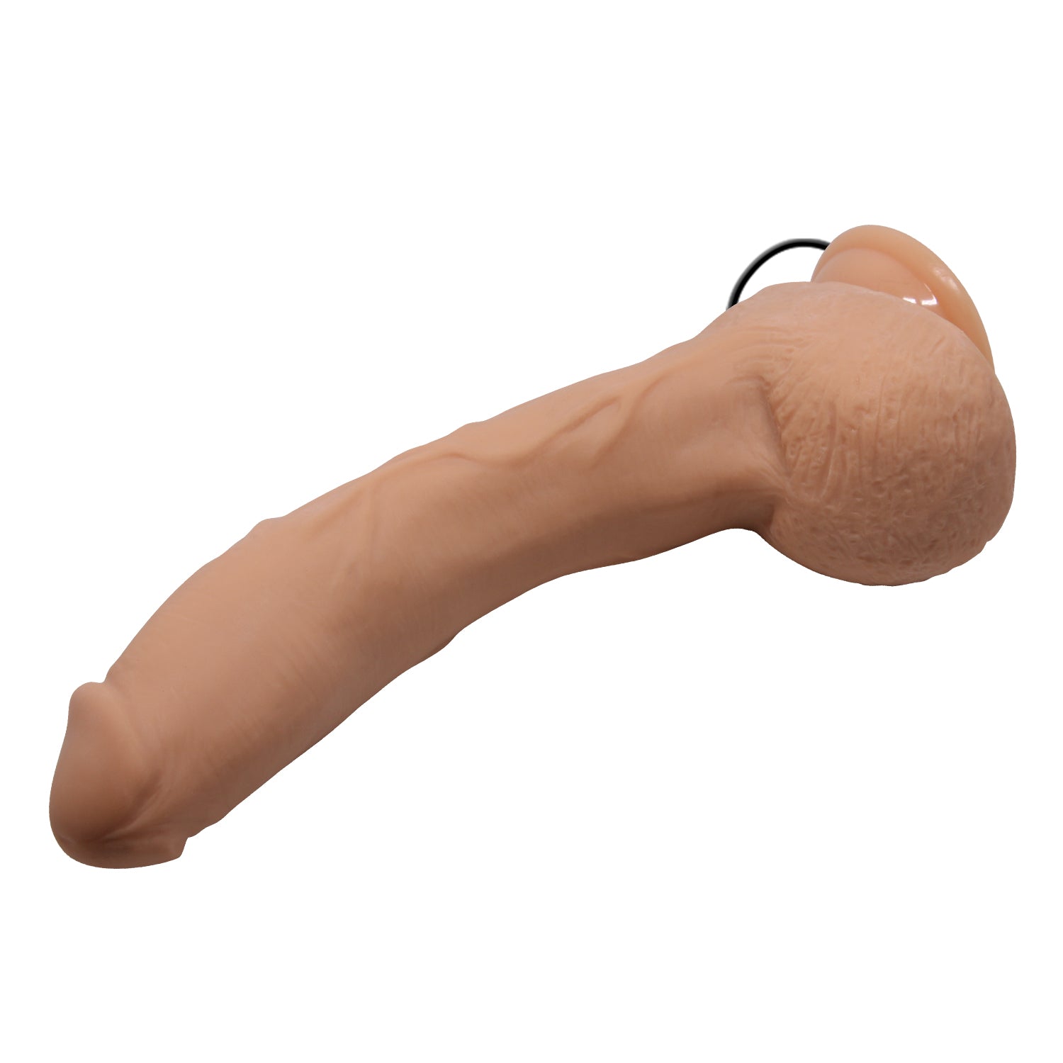 Baile 10.6 Inch Lifelike Vibrating Dildo with Suction Cup in Flesh