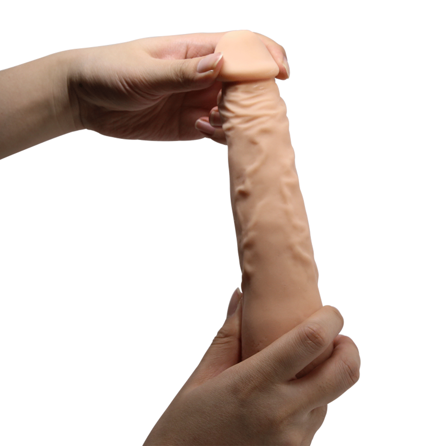 Baile 9.8 Inch Lifelike Dildo With Suction Cup In Flesh