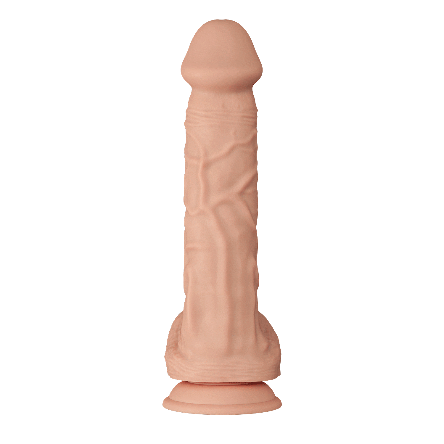 Baile 10.2 Inch Lifelike Dildo with Suction Cup in Flesh
