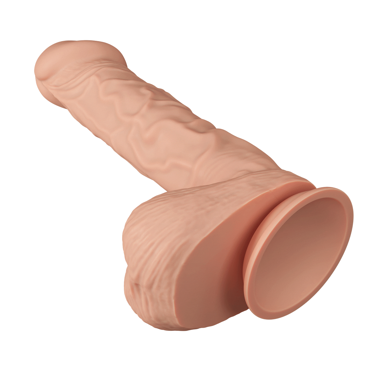 Baile 10.2 Inch Lifelike Dildo with Suction Cup in Flesh