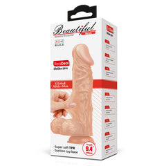 Baile 9.4 Inch Lifelike Dildo With Suction Cup In Flesh