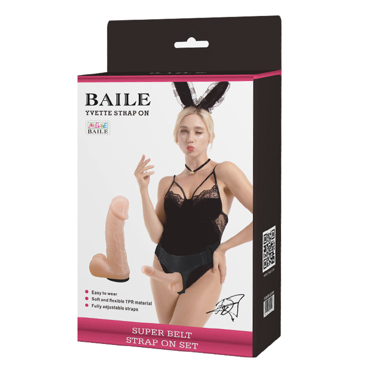Baile Yvette 超级皮带阴茎捆绑式假阳具套装适合她
